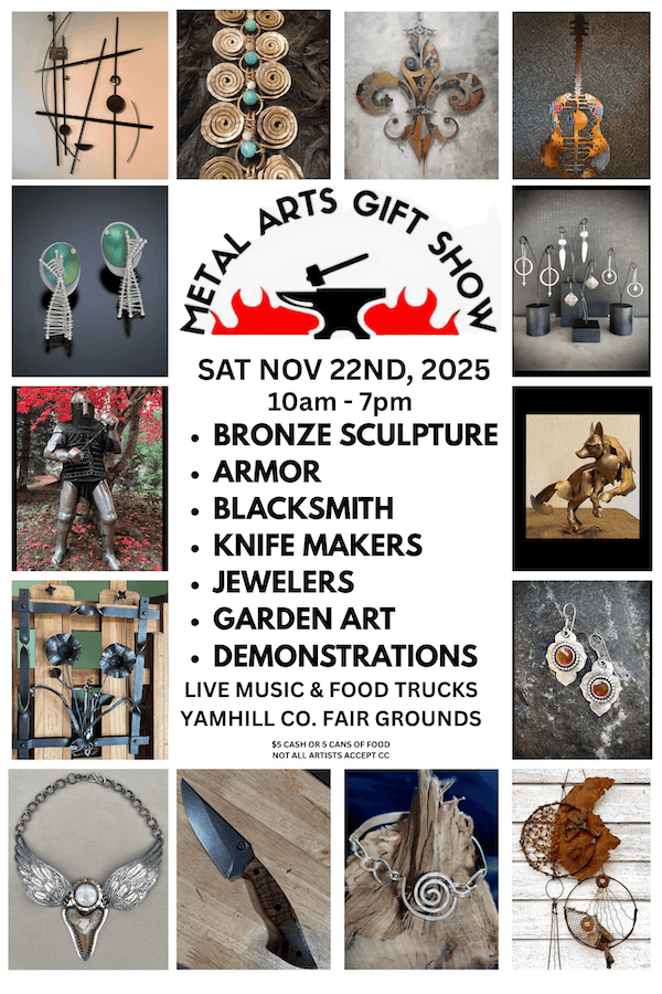 Flyer for Metal Arts Gift Show 2025